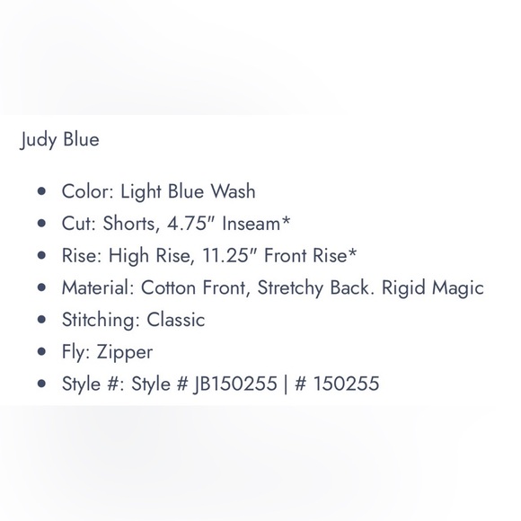 Judy Blue Rigid Magic High Rise Shorts - Picture 9 of 10